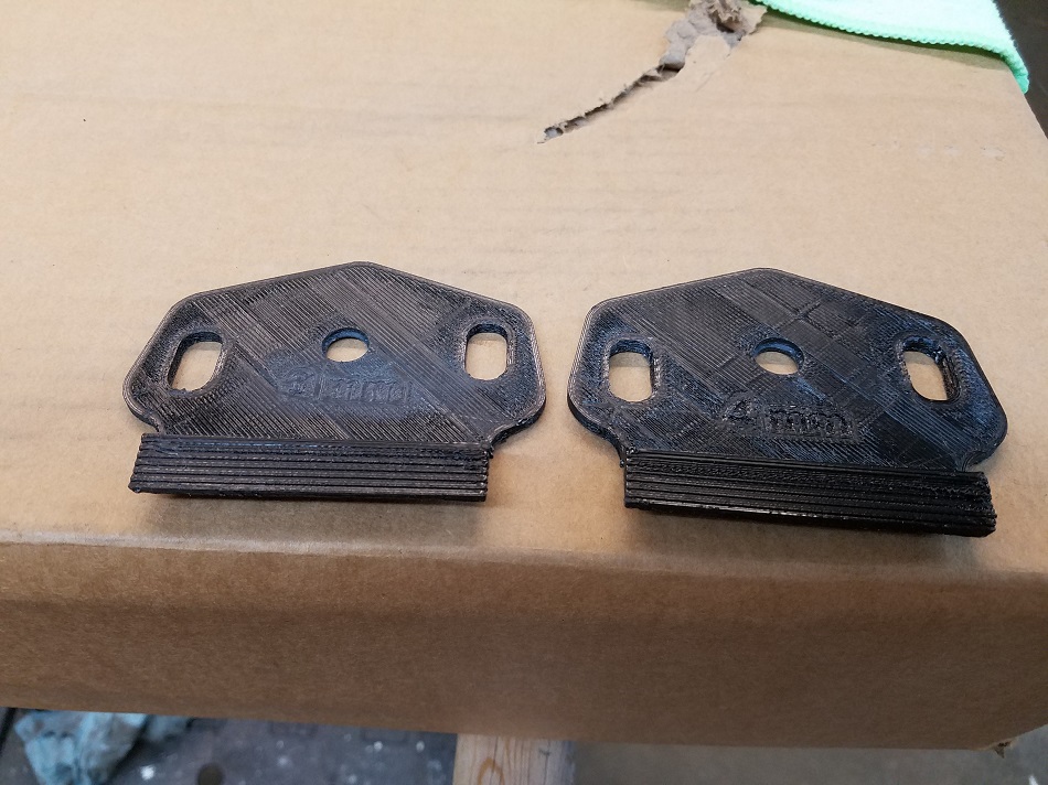 3D printed thicker sunroof latch spacers Pennock's Fiero Forum